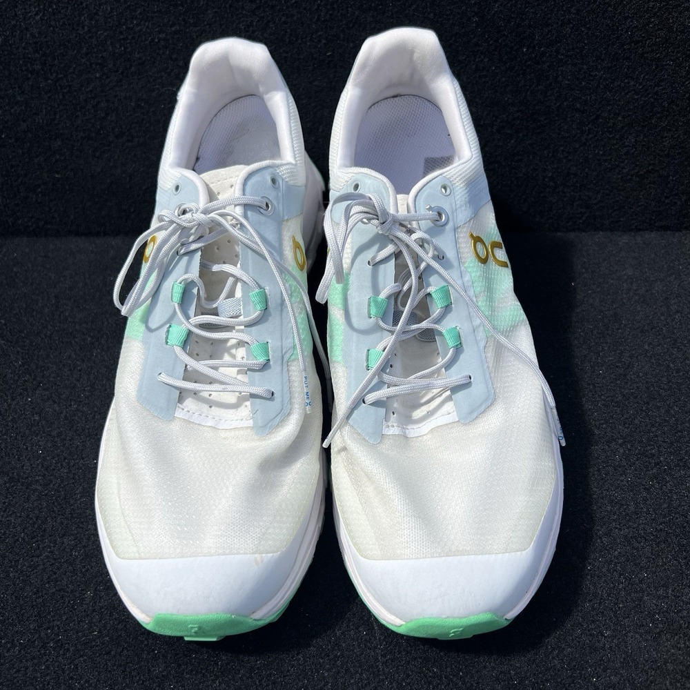 ON Cloudvista CN Frost Parakeet Mens Shoes Sz 11 White Green Lace Up Sneakers - Picture 2 of 8